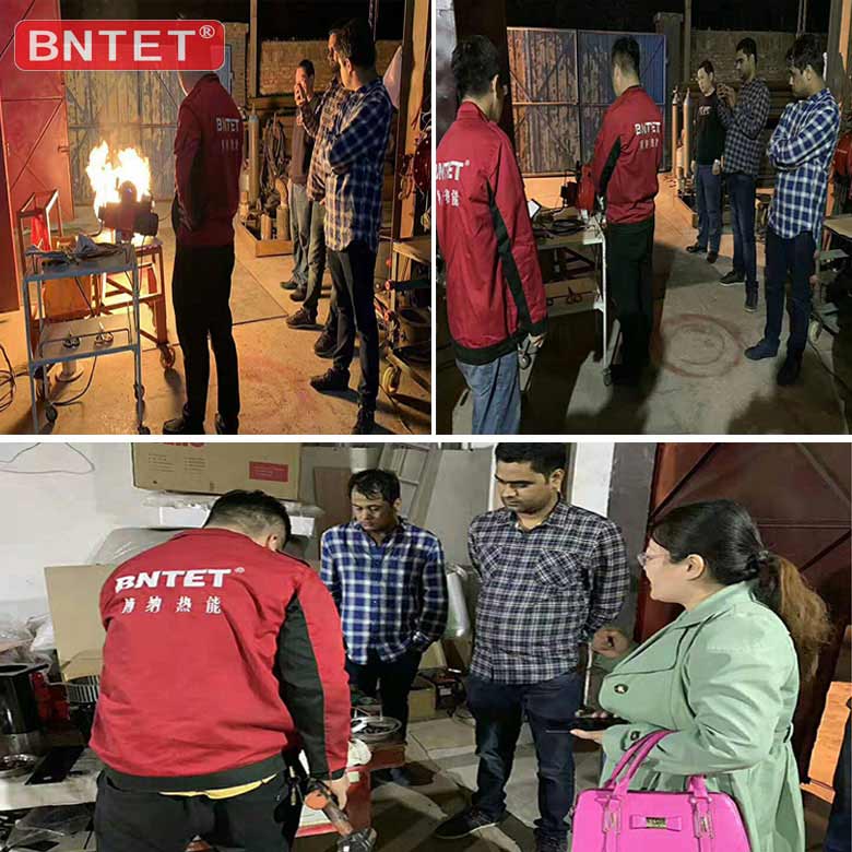 Indian customers visit to purchase methanol burners