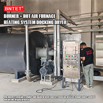 Industrial burner with hot air furnace Industrial burner with hot air furnace